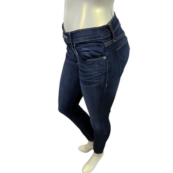 Hudson Krista Super Skinny Jeans Dark Wash Size 26 - Mid Rise Stretch Denim - Picture 15 of 16